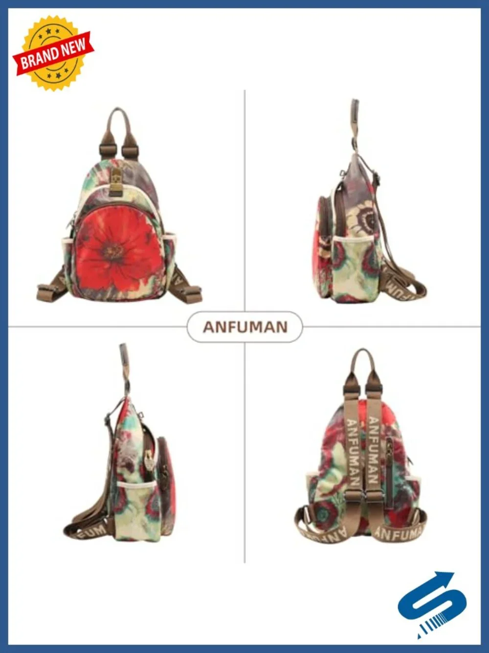 Mini Waterproof Oxford Backpack - Adjustable Straps, Anti-Theft, Daypack, Travel